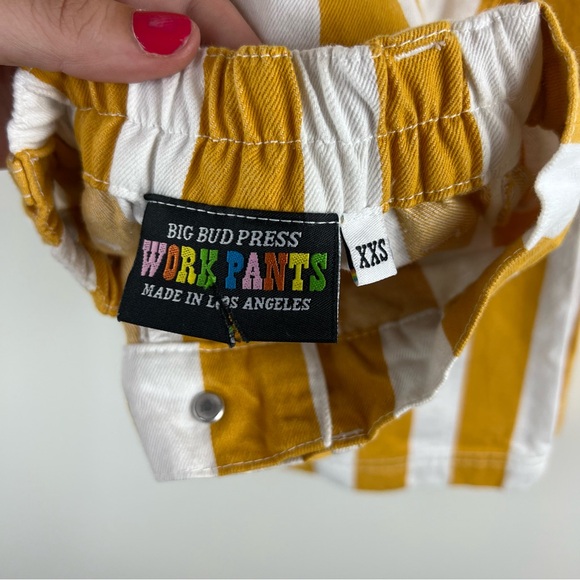 BIG BUD PRESS Yellow Striped Classic Work Pants - Picture 4 of 9